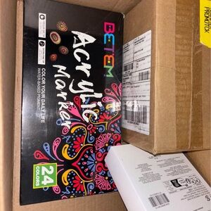 Acrylic Markers, Paint, and Brushes Set